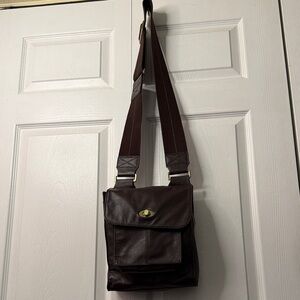 Brown Leather Men's Bag